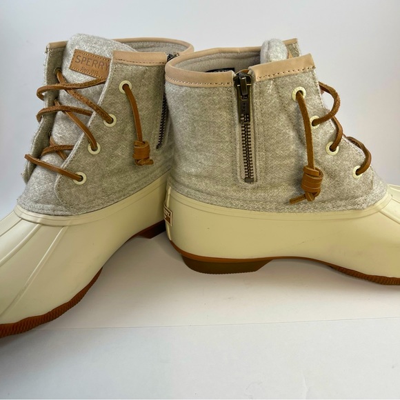 SPERRY Women's Saltwater Wool Embossed Duck Boot w/Thinsulate SIZE 9 - Picture 4 of 9
